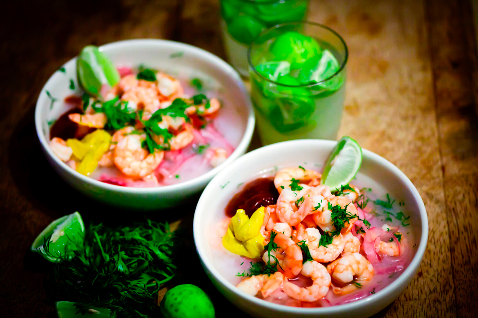 Conviértete en Cupido y prepara este ceviche de camarones en San Valentín