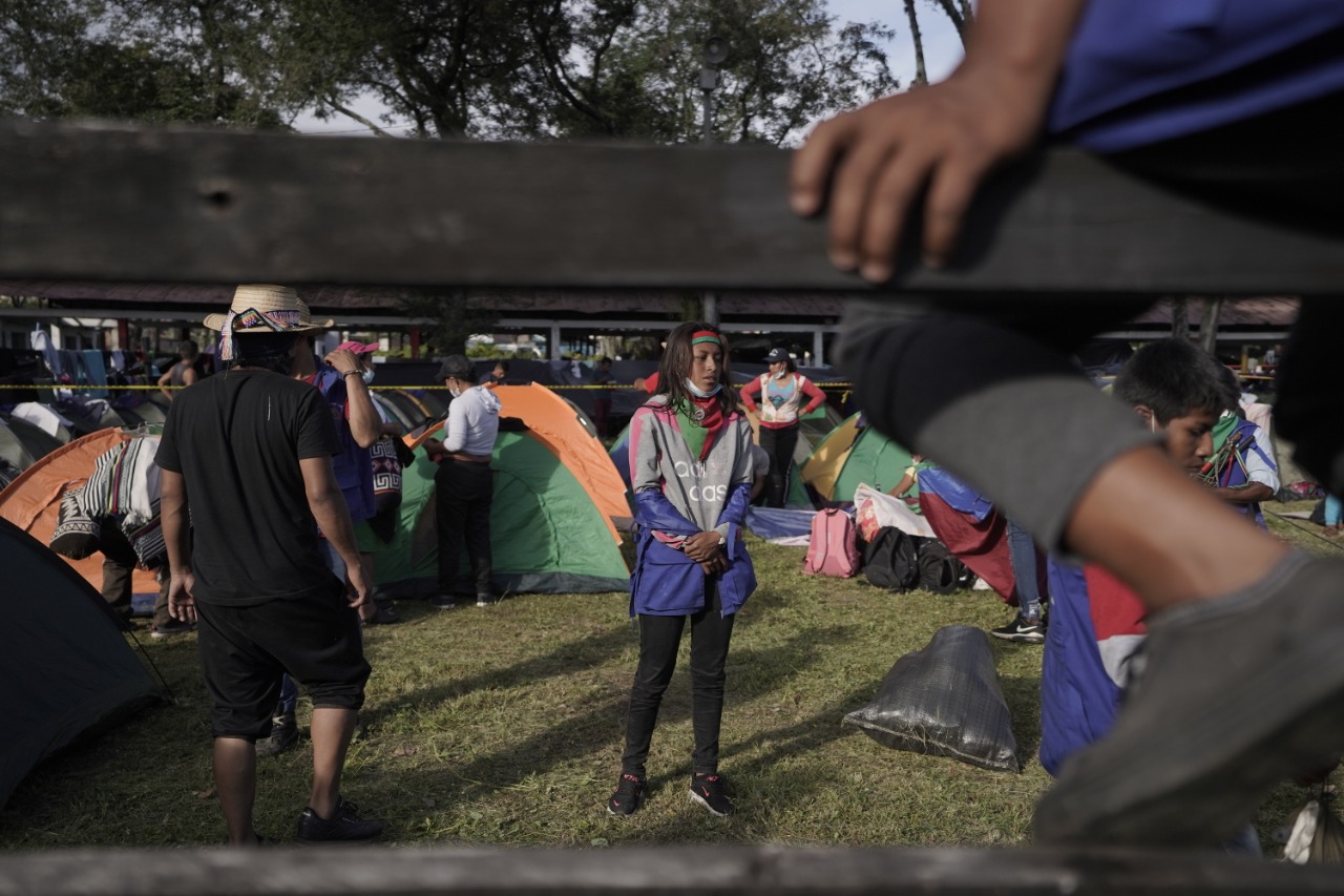 La movilización arrancó desde Cali y llegó a Armenia el pasado jueves, pasó ayer por Ibagué y terminará en la capital.