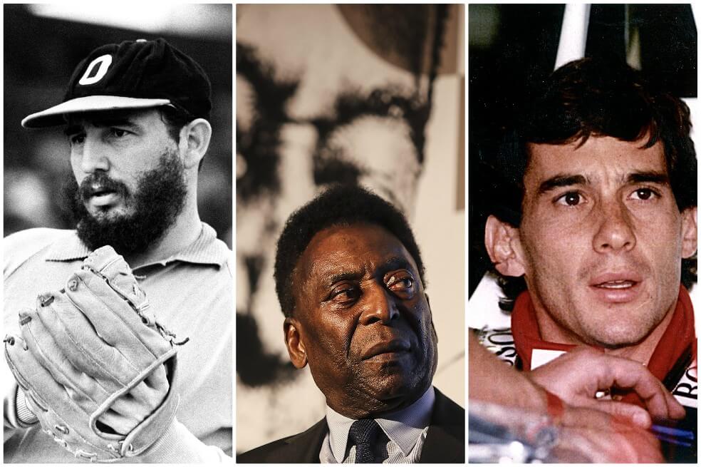 Tres mitos del deporte relacionados con Fidel Castro, Pelé y Ayrton Senna