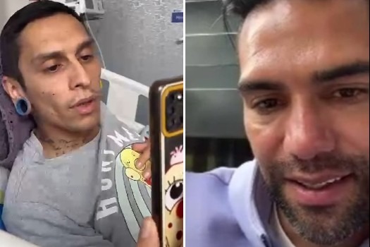 La sentida charla entre Falcao y Javier, el hincha que se practicará la eutanasia