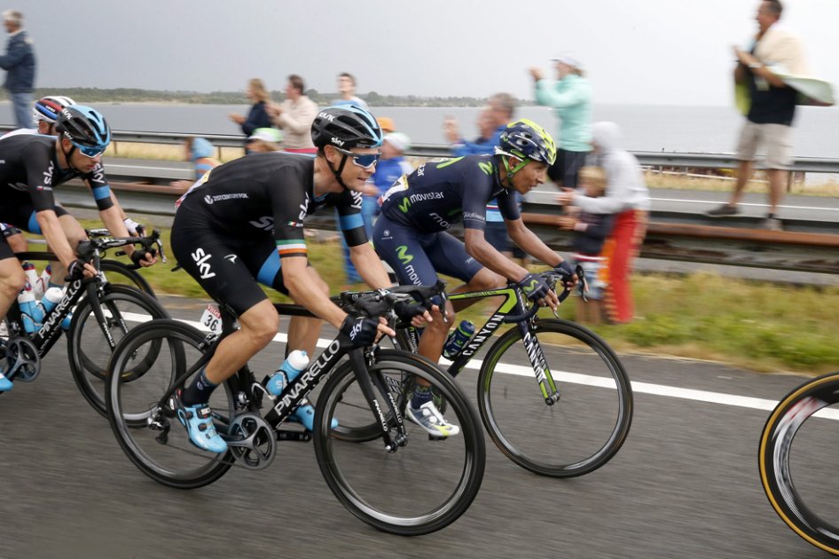 Nairo Quintana perdió 1'28'' con respecto a dos favoritos como Contador y Froome. Foto: EFE