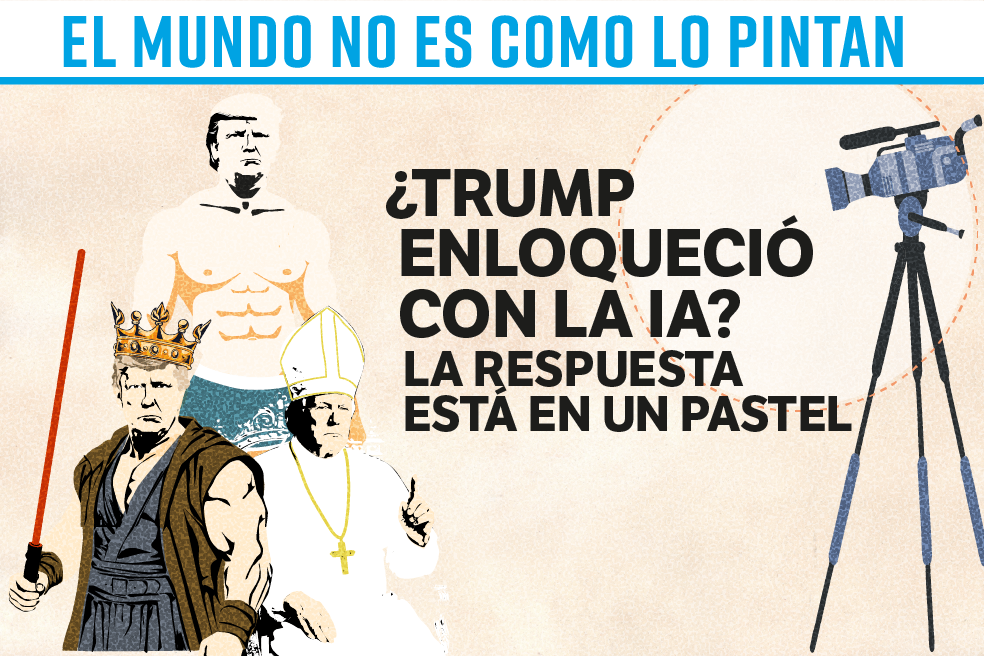 ¿Trump enloqueció con la IA? La respuesta está en un pastel