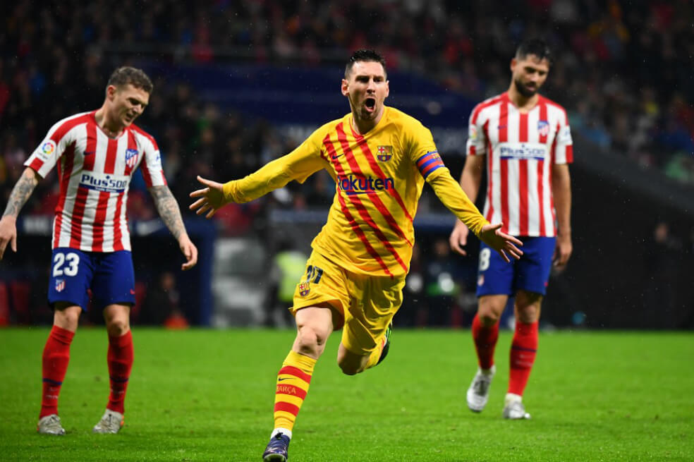 Messi le dio el triunfo al Barcelona en la casa del Atlético de Madrid