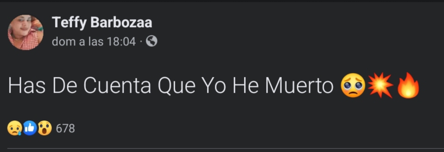 Este sería el mensaje con el cual se cree que la mujer ya habría sido amenazada.
