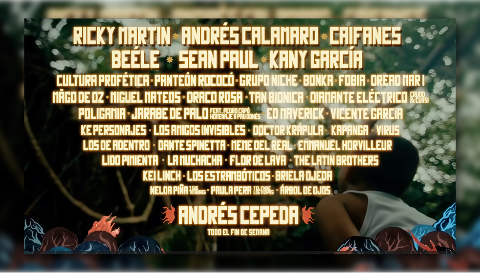 Festival Cordillera 2026 reveló su cartel: Ricky Martin y Andrés Calamaro lideran el line-up