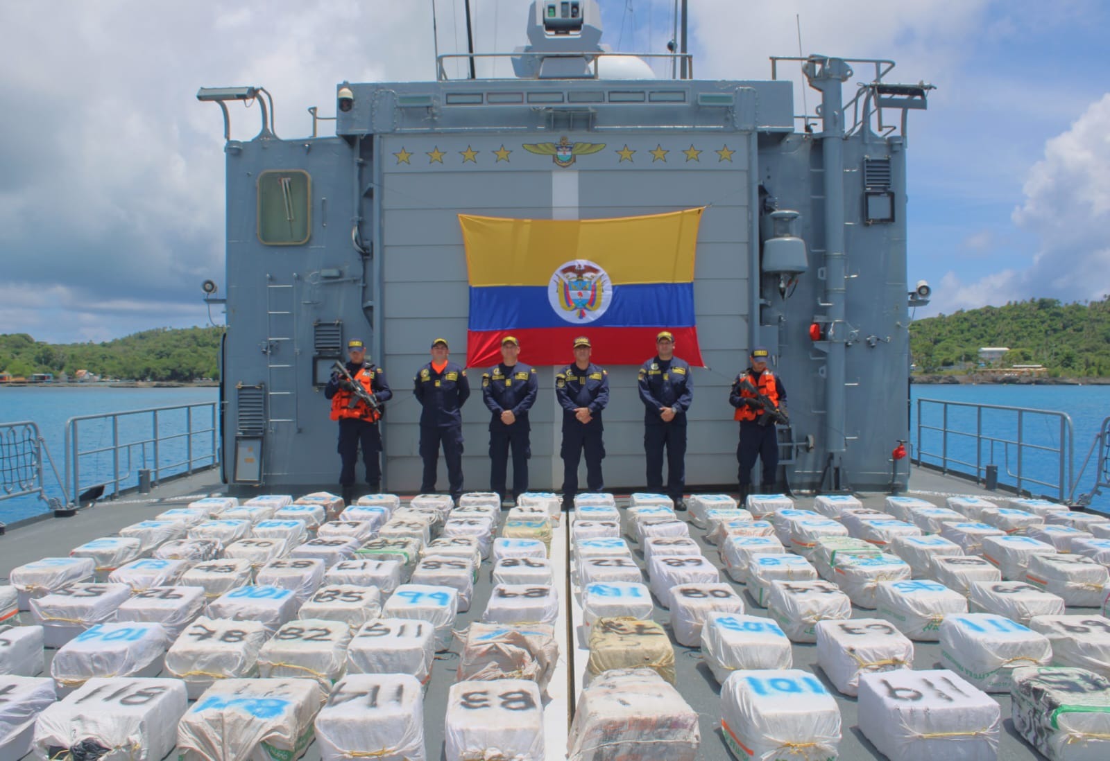 Incautaron alrededor de tres toneladas de clorhidrato de cocaína en San Andrés
