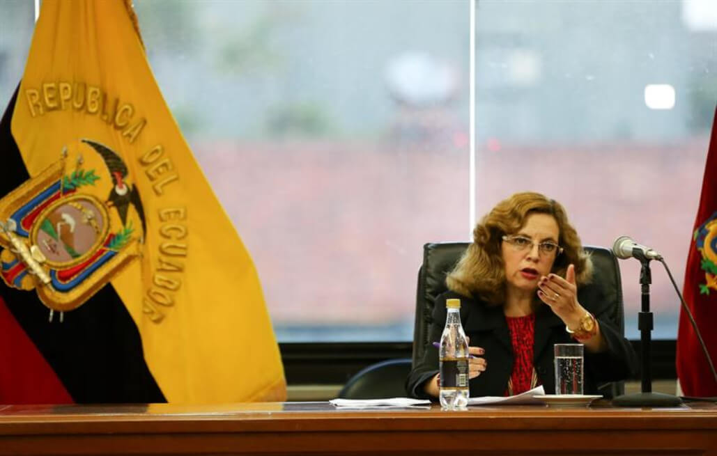 La jueza ecuatoriana Daniela Camacho ordenó prisión preventiva contra el expresidente Rafael Correa. / EFE