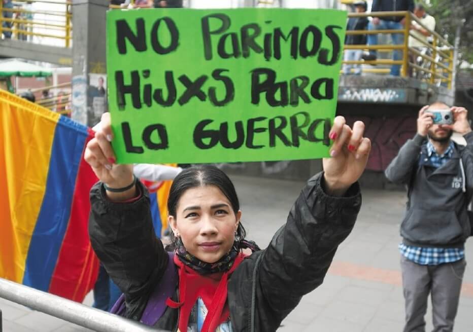 La mayoría de los manifestantes hicieron llamados contra la violencia en todas sus formas. / Foto: Gustavo Torrijos

