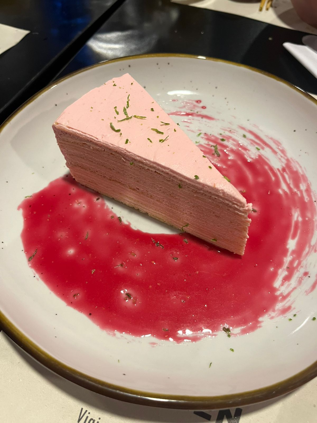 Postre inspirado en el sabor de la gaseosa Kola Román