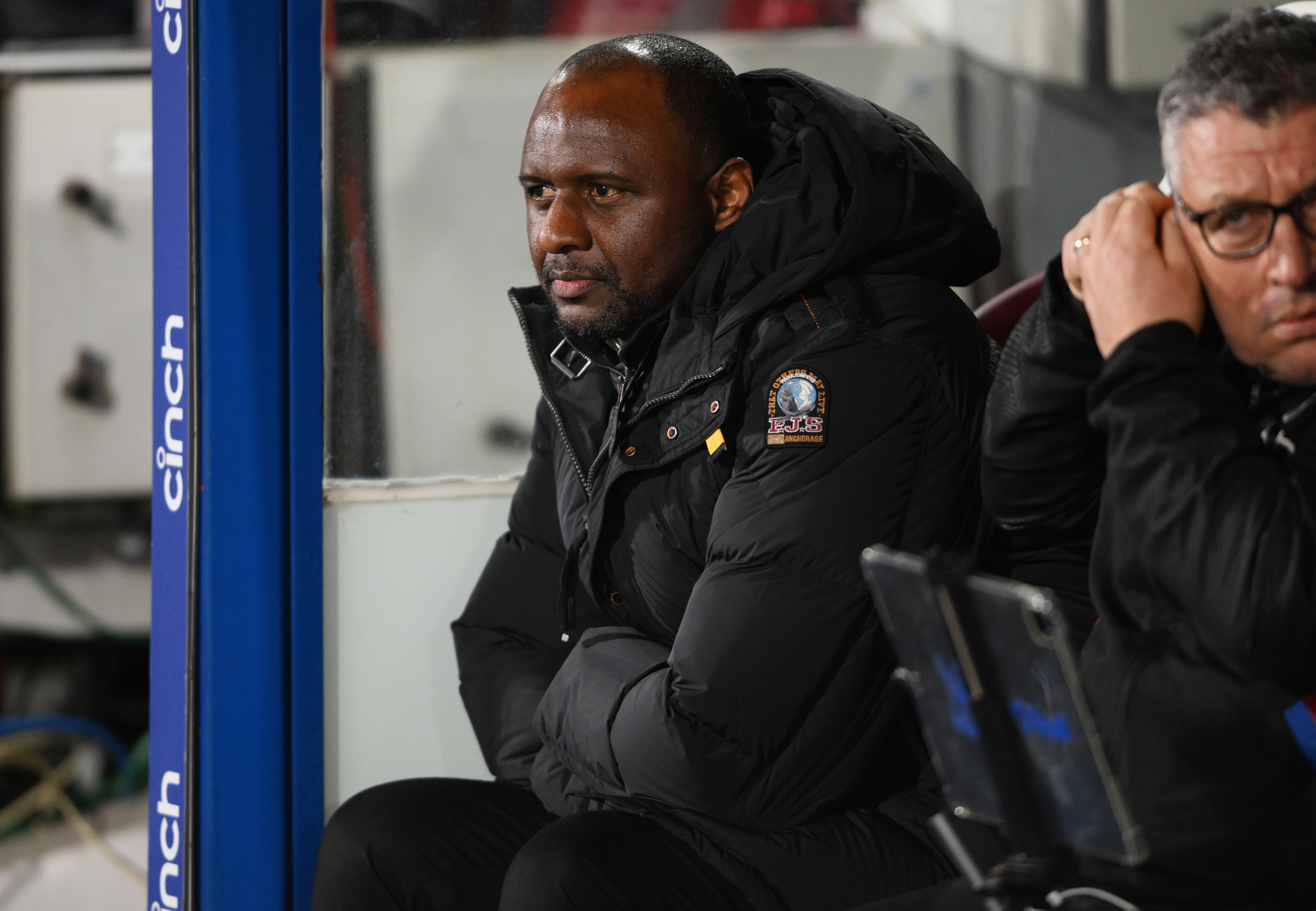 London (United Kingdom), 26/02/2023.- Crystal Palace manager Patrick Vieira against Liverpool during the English Premier League soccer match between Crystal Palace and Liverpool FC in London, Britain, 25 February 2023. (Reino Unido, Londres) EFE/EPA/Daniel Hambury EDITORIAL USE ONLY. No use with unauthorized audio, video, data, fixture lists, club/league logos or 'live' services. Online in-match use limited to 120 images, no video emulation. No use in betting, games or single club/league/player publications