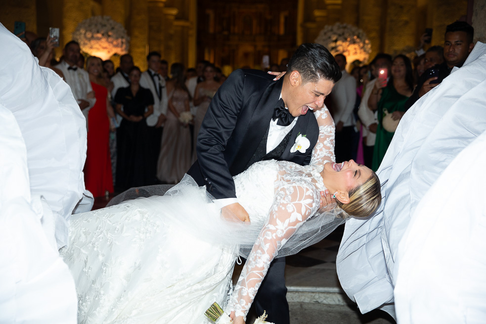 Imágenes exclusivas de la boda de Rafa Pérez y Milagros Villamil en Cartagena