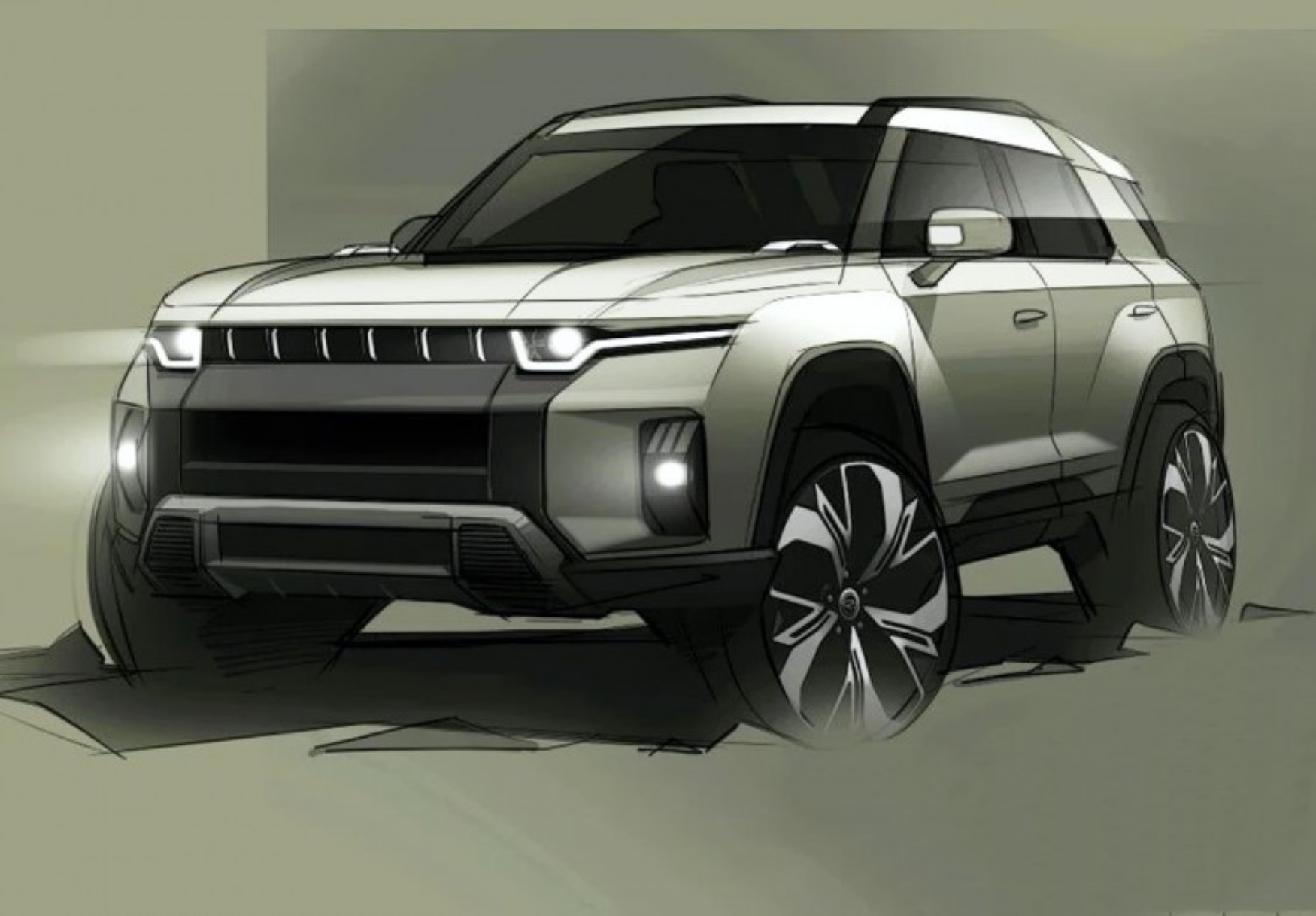 SsangYong tendrá su primera SUV eléctrica con la J100