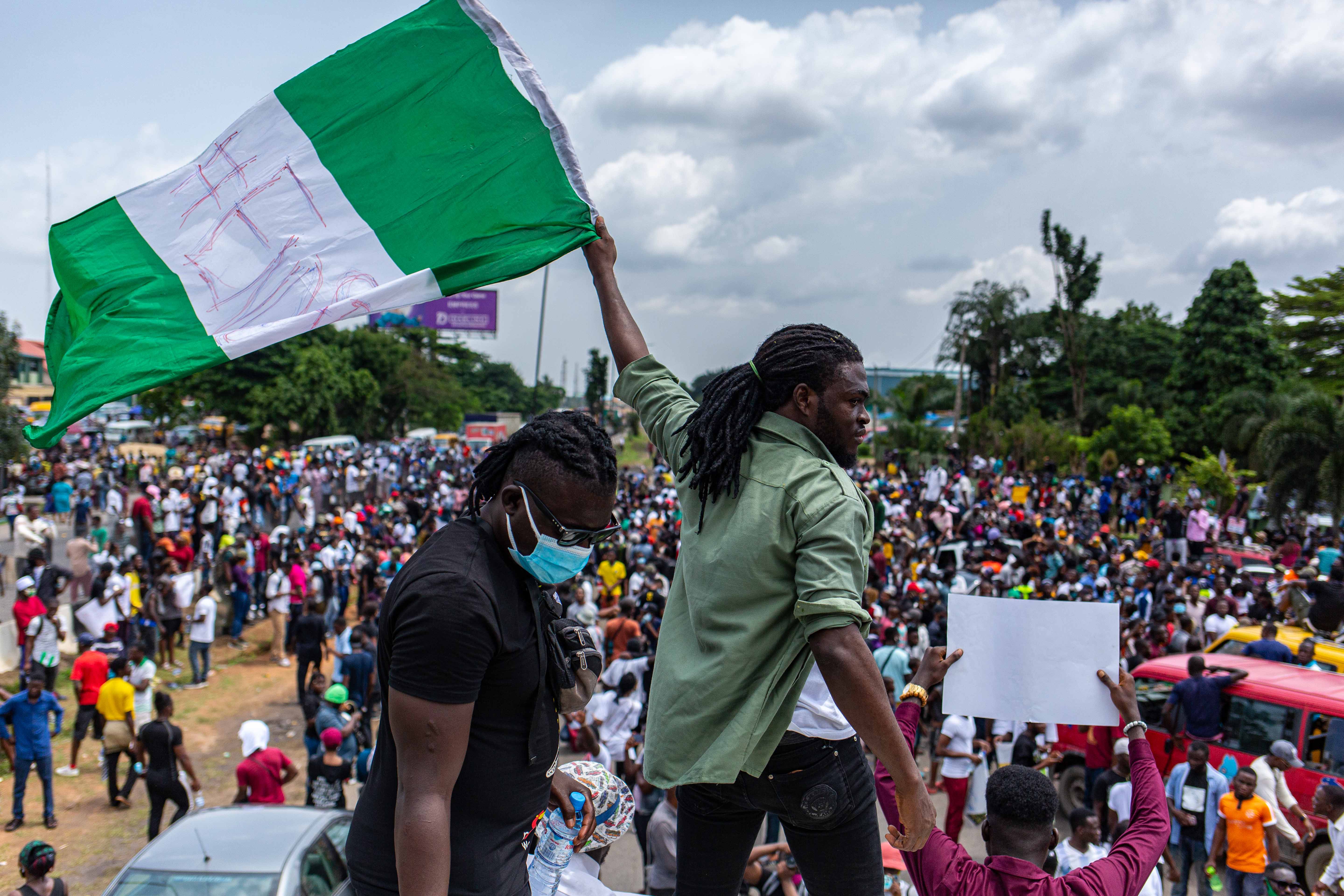 En fotos: Siguen las protestas en Nigeria en contra de la brutalidad policial