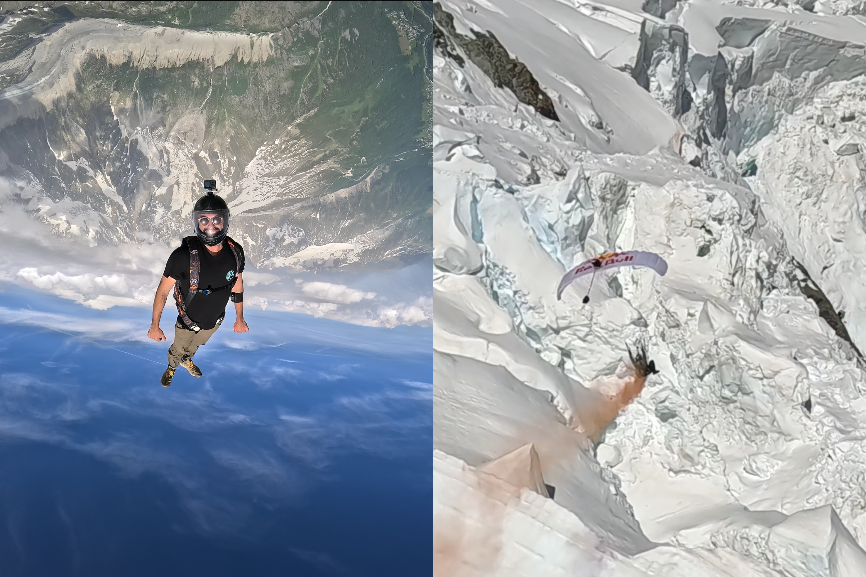 La increíble historia del hombre que sobrevoló el Mont Blanc en paracaídas: “Nací en el cielo”