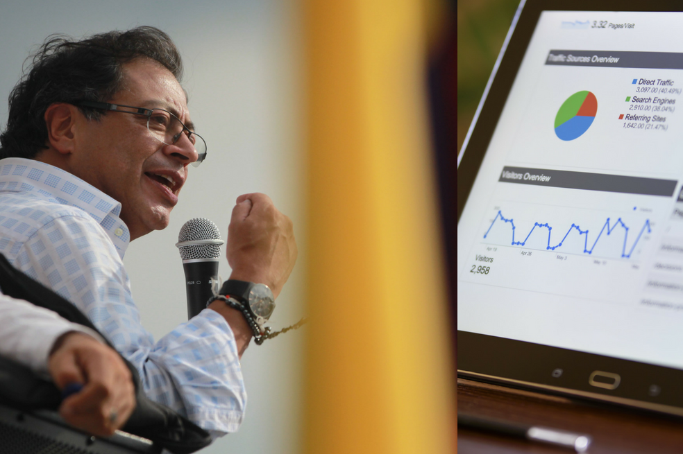Gustavo Petro, el candidato presidencial más buscado en Google
