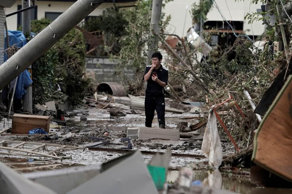 Al menos 56 muertos y decenas de desaparecidos deja el tifón Hagibis en Japón