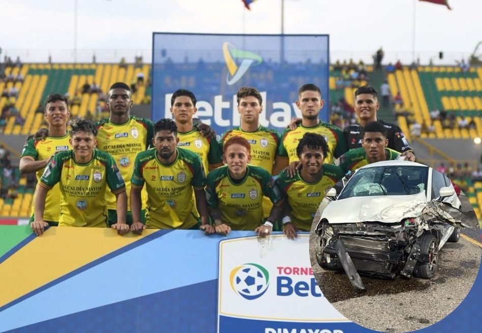 Preocupación en Real Cartagena: dos jugadores involucrados en siniestro vial