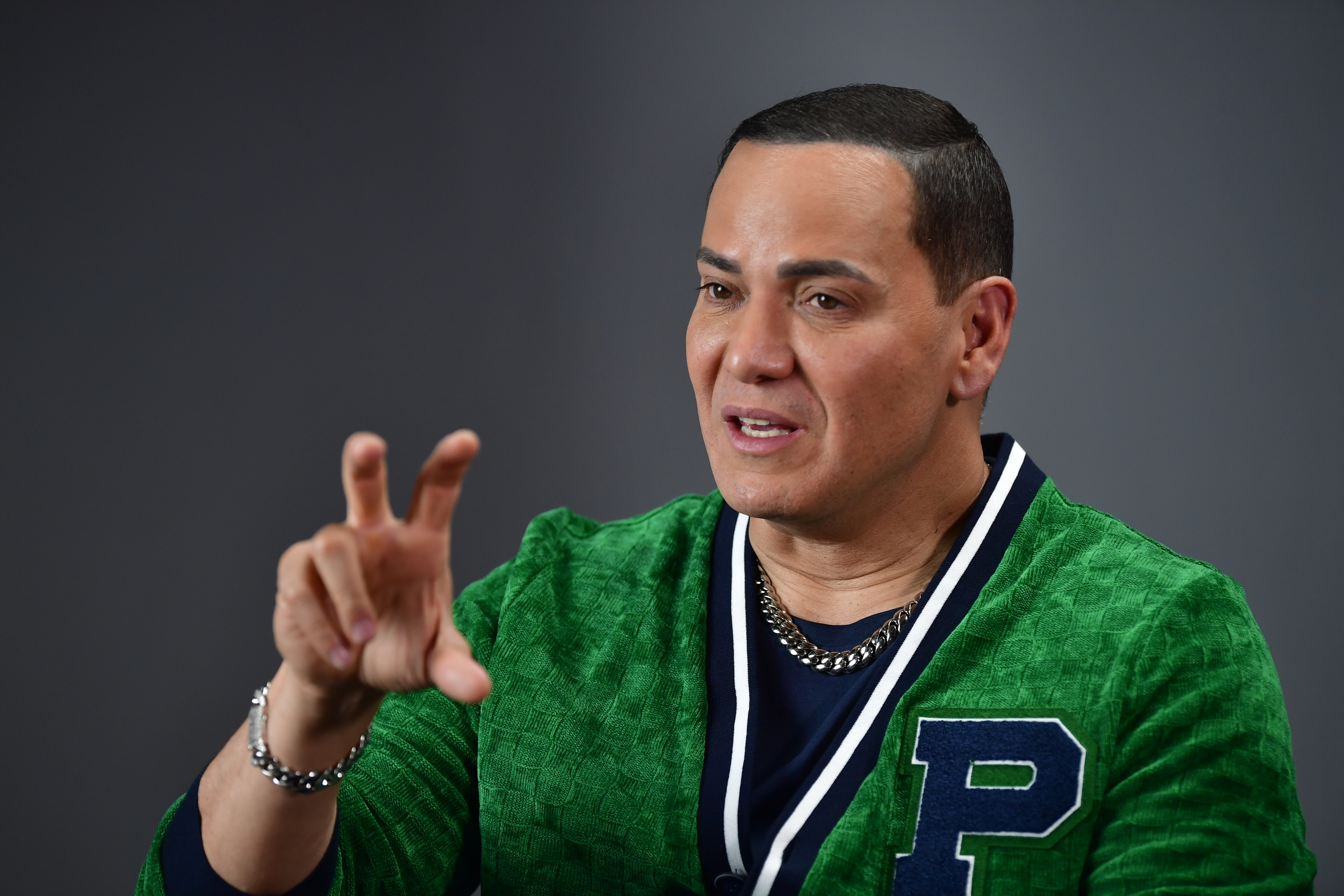 Cantante de Salsa durante entrevista para El Espectador