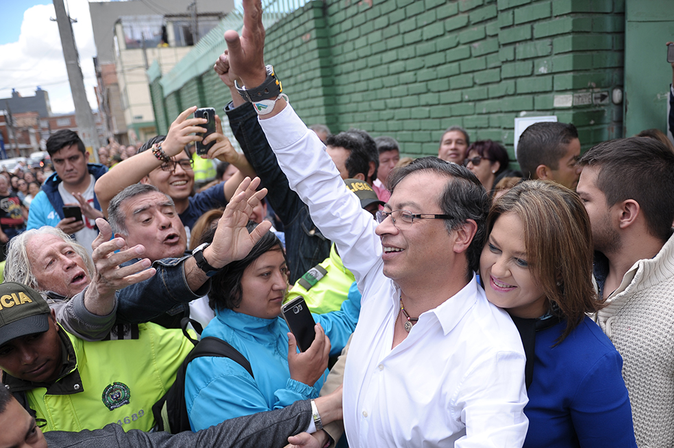 Así vivió Gustavo Petro, ganador de la consulta Inclusión social por la paz, la jornada electoral