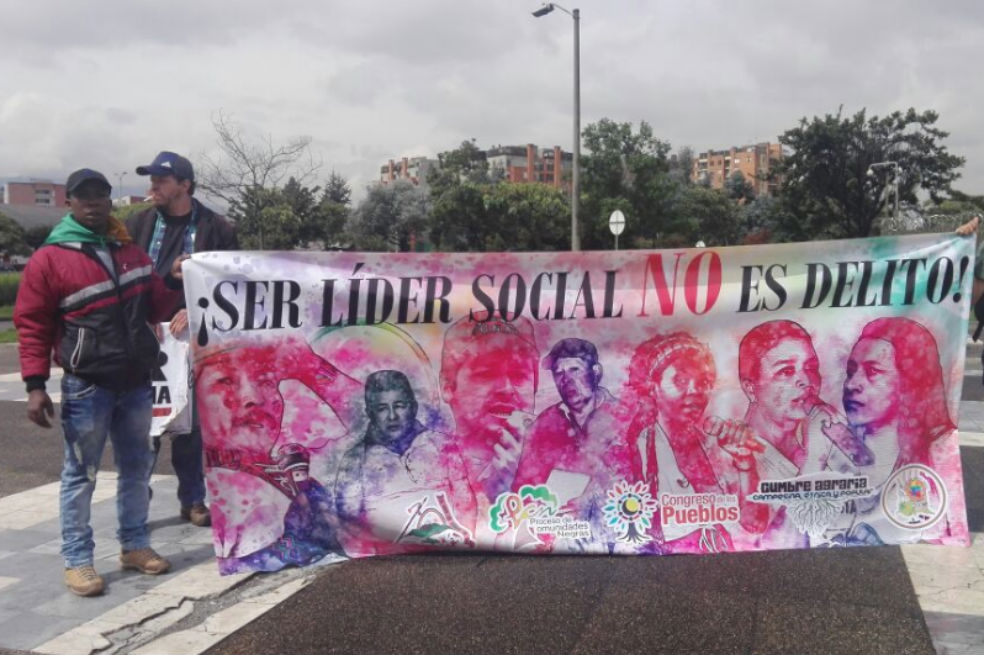Dos líderes sociales fueron asesinados en menos de dos días
