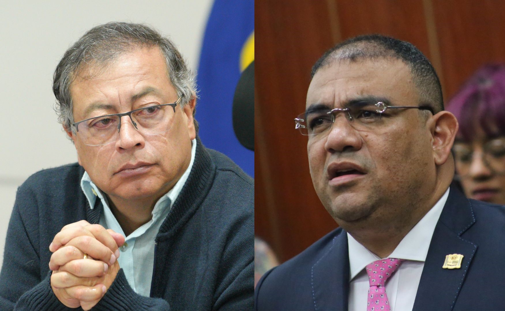 Presidente Gustavo Petro y senador Antonio José Correa.