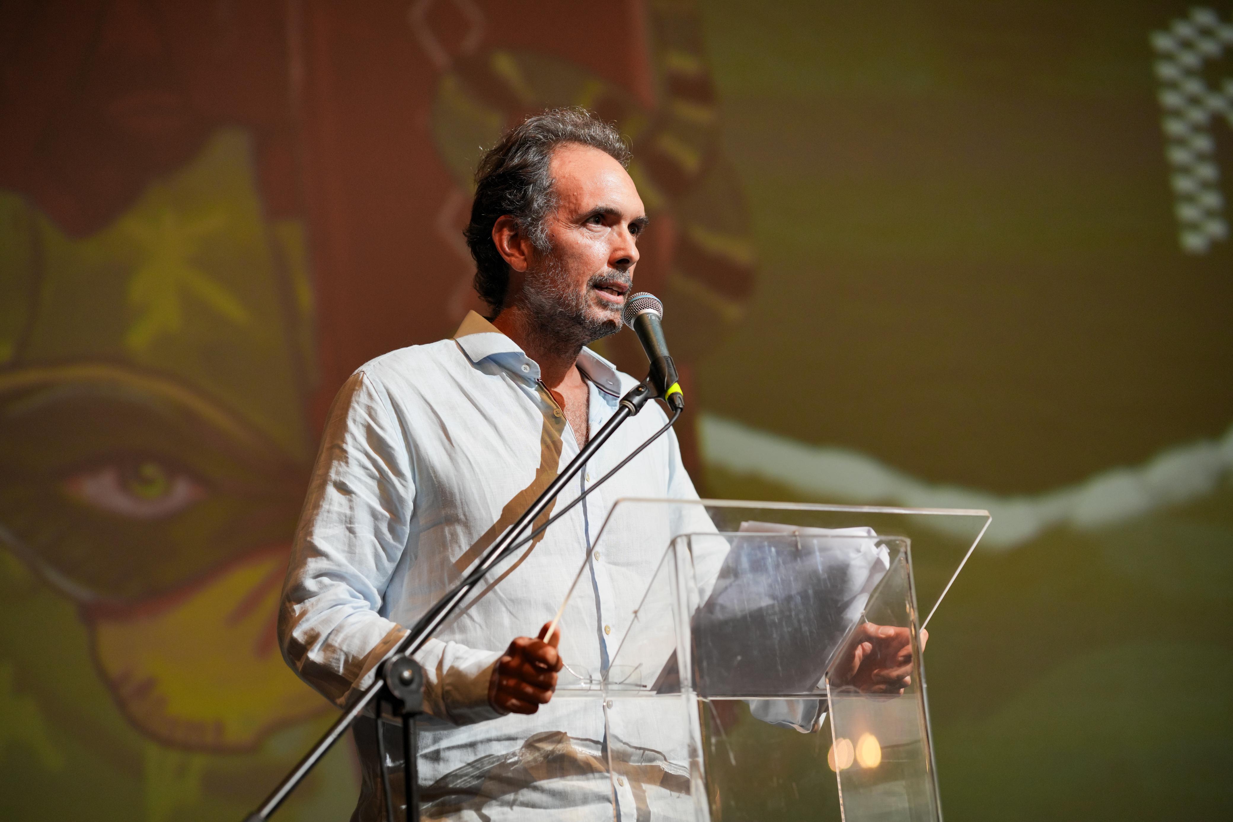 "Este festival no se logra sin la armonia de tantas voces que lo conforman", dijo Alessandro Basile, director general del FICCI.