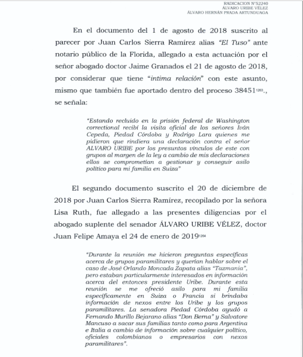 Carta Tuso Sierra