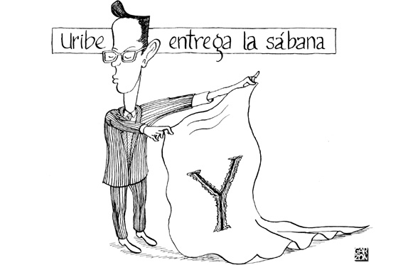 Uribe entrega la sábana