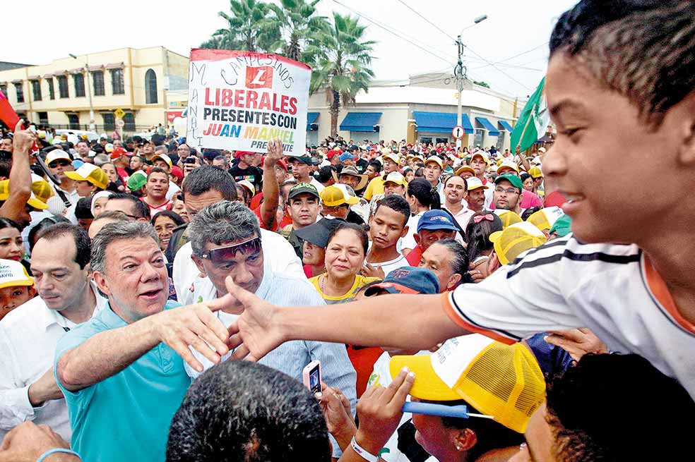 ¡Necesito su voto por la paz!