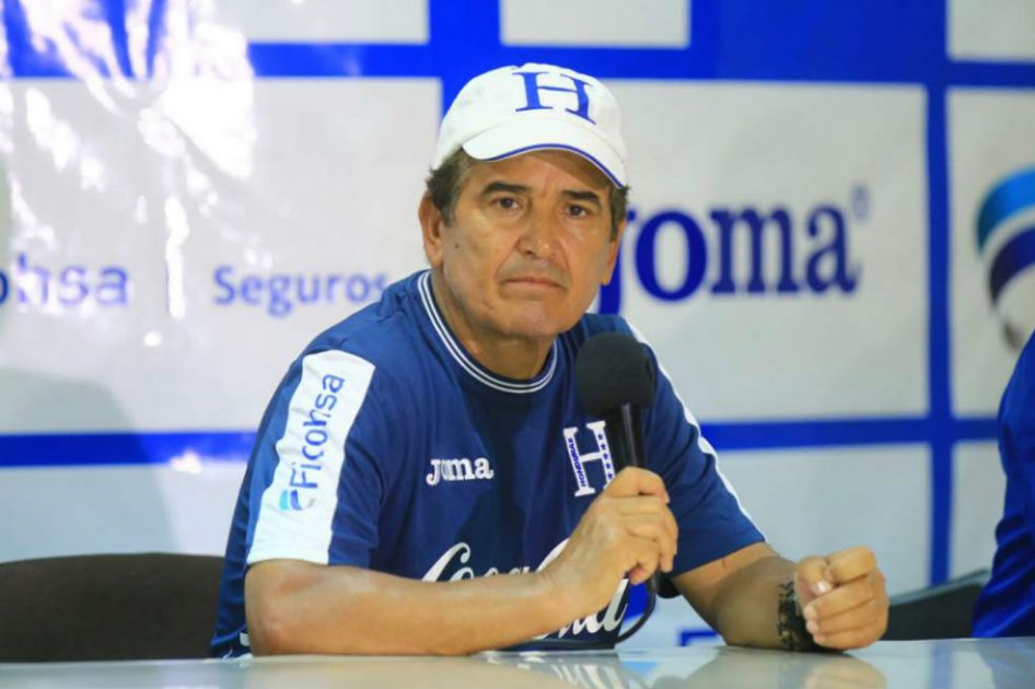 Jorge Luis Pinto, seleccionador de Honduras. Foto: AFP