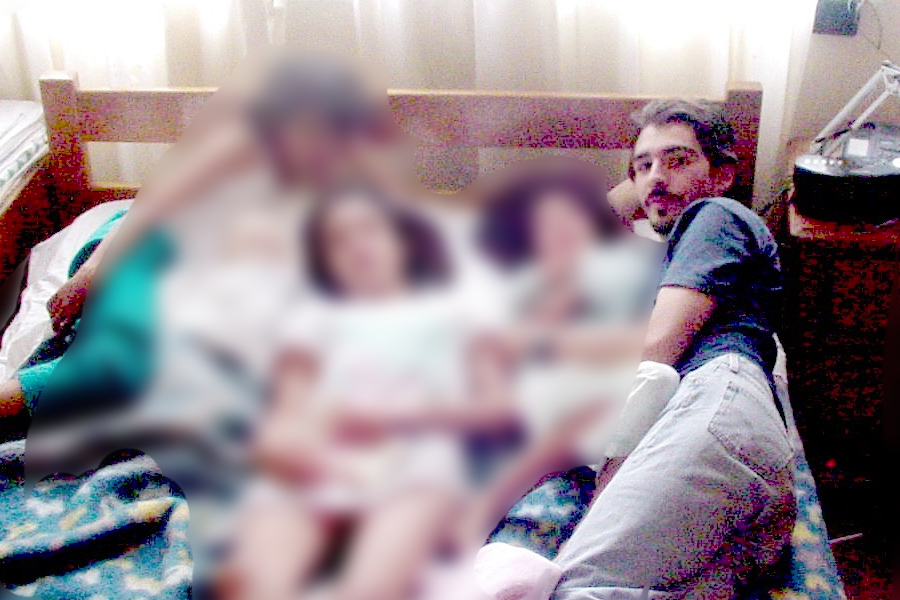 Eduardo Gutiérrez, cuando tenía 26 años, y vivía en casa de su familia en Bolivia.