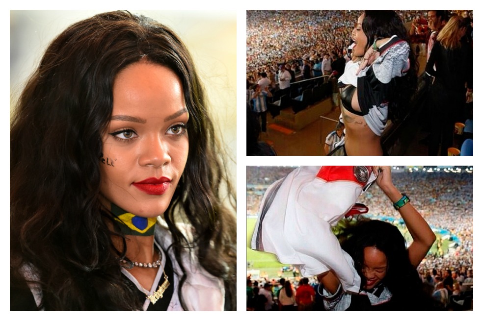Rihanna se destapó luego de la felicidad que le causó la victoria de Alemania
