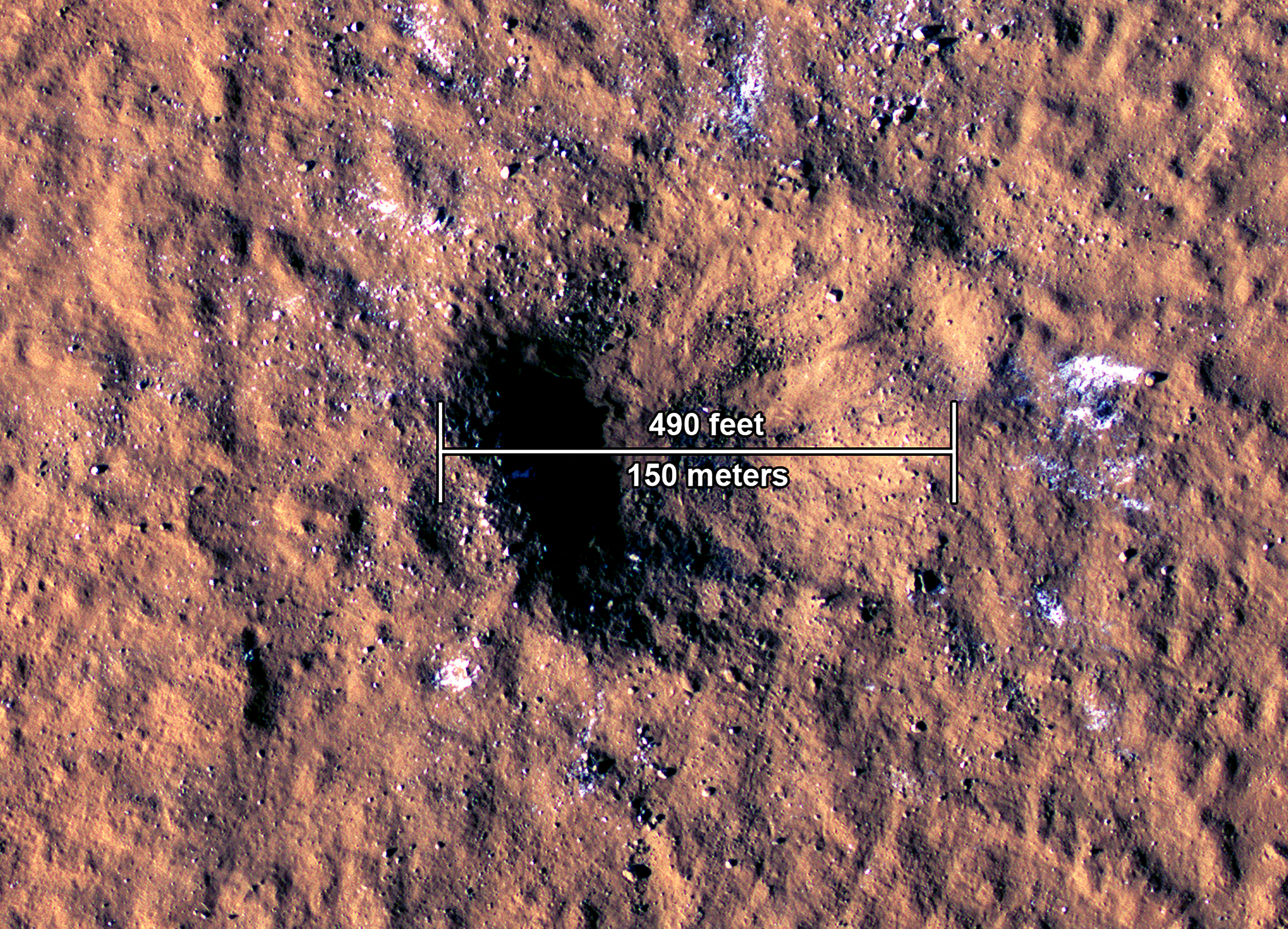 Dos meteoritos caen en Marte y revelan secretos del interior del planeta
