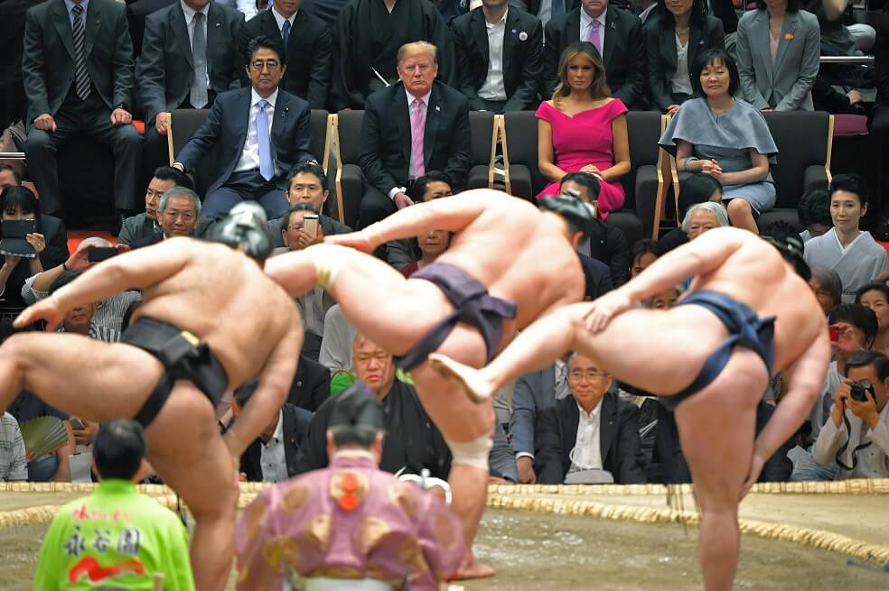 En fotos: la visita de Trump a Japón para conocer al nuevo emperador