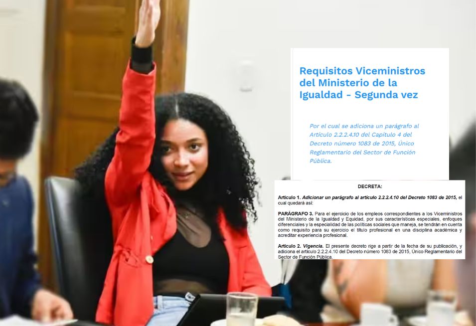 Gobierno insiste en modificar requisitos buscando nombramiento de Juliana Guerrero en Minigualdad