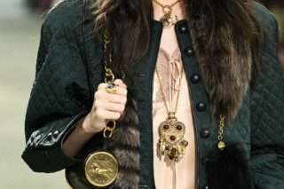TOPSHOT - A model presents a creation by Chloe for the Womenswear Ready-to-wear Fall-Winter 2025/2026 collection as part of the Paris Fashion Week, in Paris on March 6, 2025.
