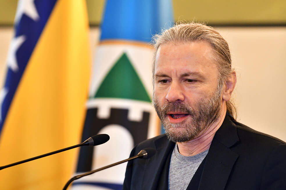 En abril de 2019, Bruce Dickinson fue reconocido como "Ciudadano Honorario de Sarajevo". / Archivo AFP