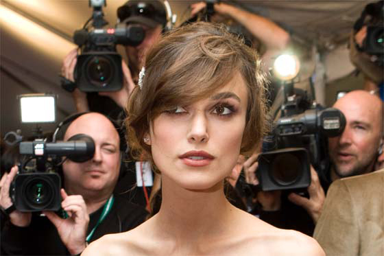Keira Knightley, actriz británica.