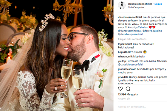 Tomada de Instagram.com/claudialozanooficial/