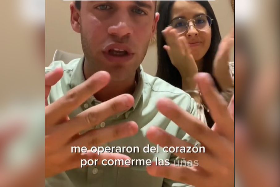 ¡Casi se muere! Hombre fue operado a corazón abierto por comerse las uñas