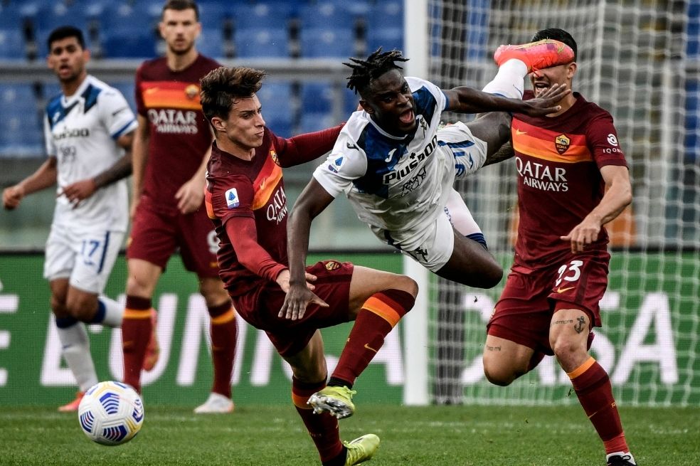Con Duván Zapata como titular, Atalanta se dejó complicar de Roma