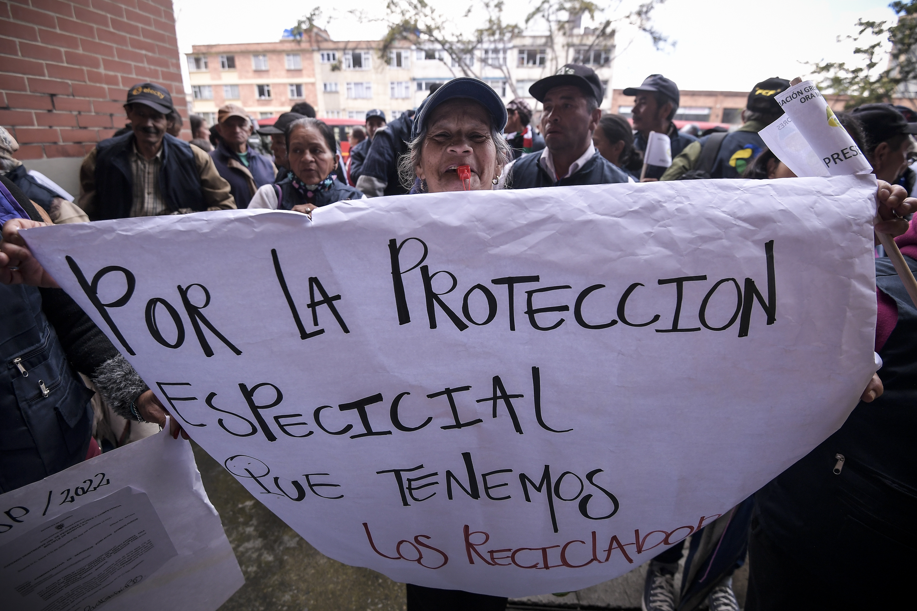 Protesta de Recicladores en Bogotá