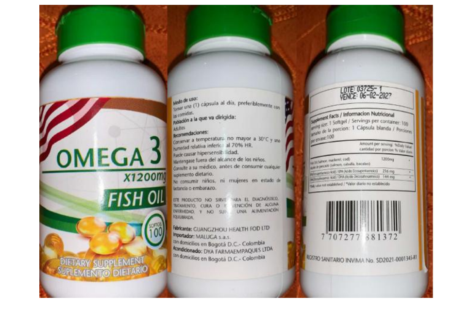 Cuidado con este producto de Omega 3: lo pueden estar falsificando, según el Invima