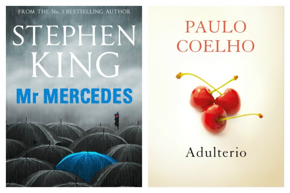 Stephen King y Paulo Coelho están en la lista de libros más vendidos. 