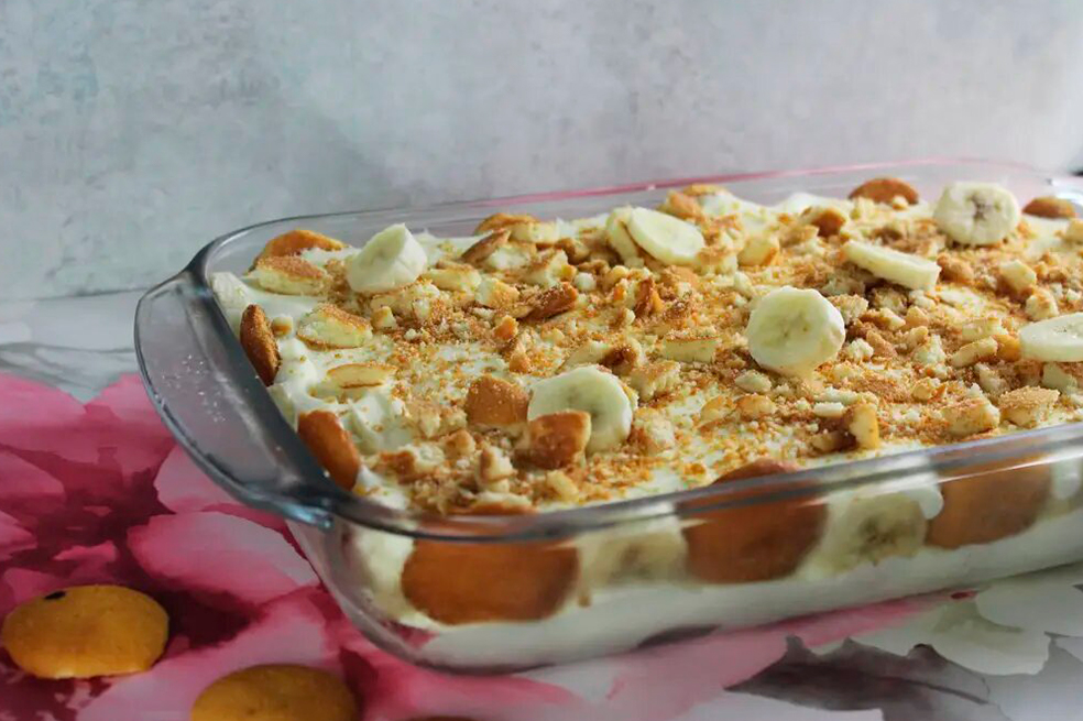 Prepara esta receta de pudín de plátano en casa ¡Muy fácil!