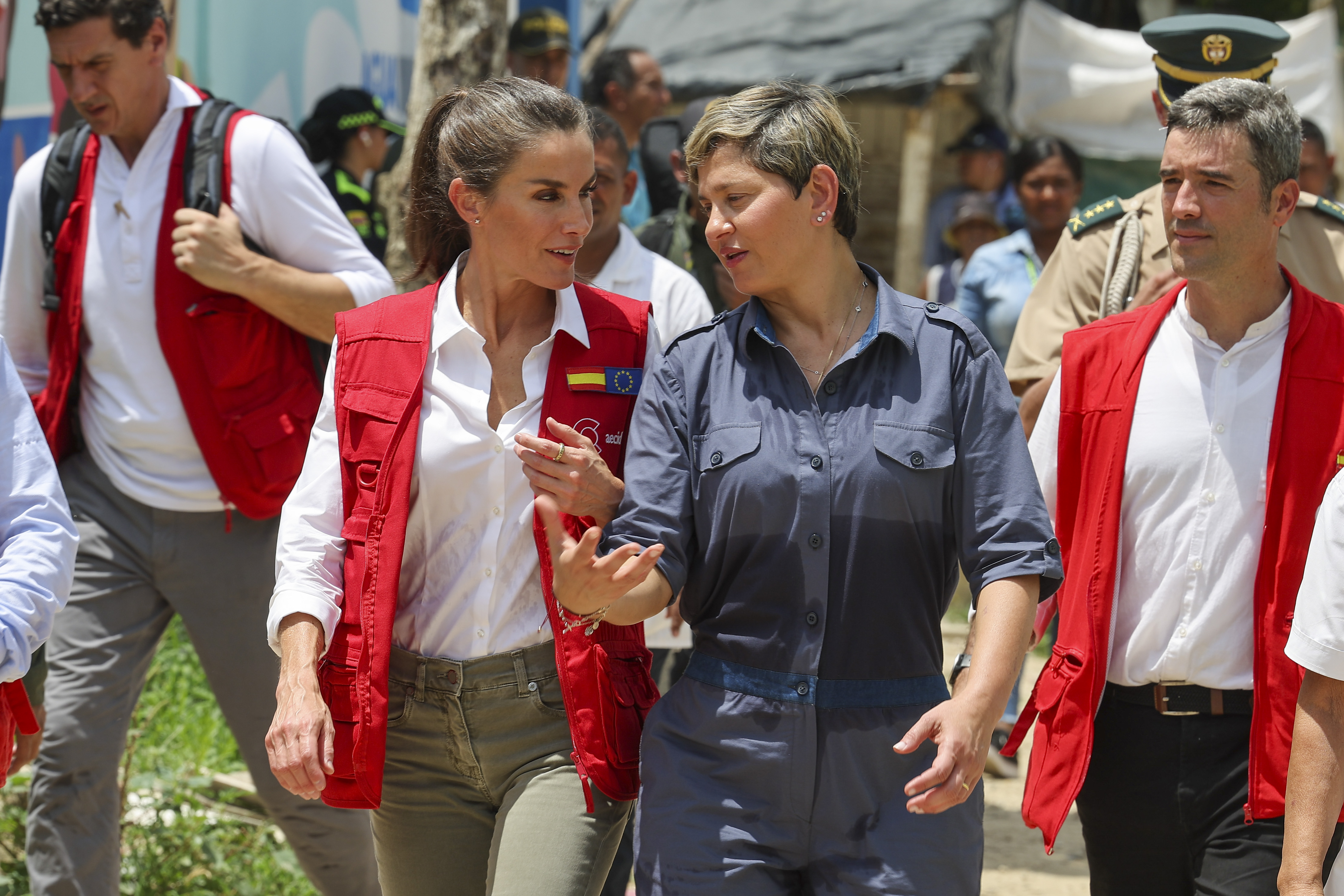 Verónica Alcocer recibió a la reina Letizia de España y abrieron agenda en Cartagena