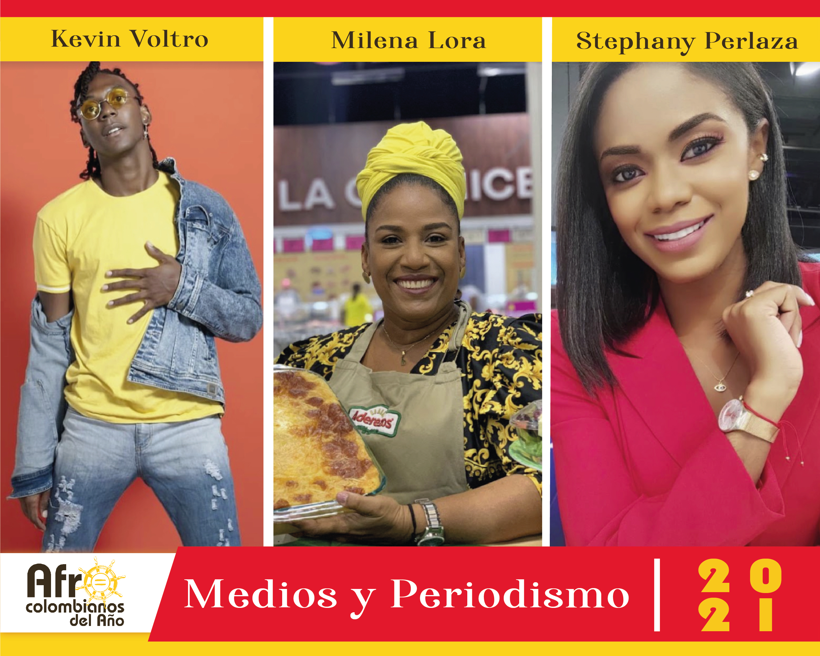 Segundos nueve nominados en Afrocolombianos del Año 2021