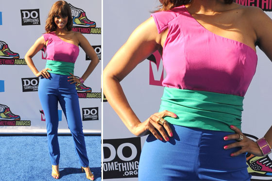 Tyra Banks en bloques de color