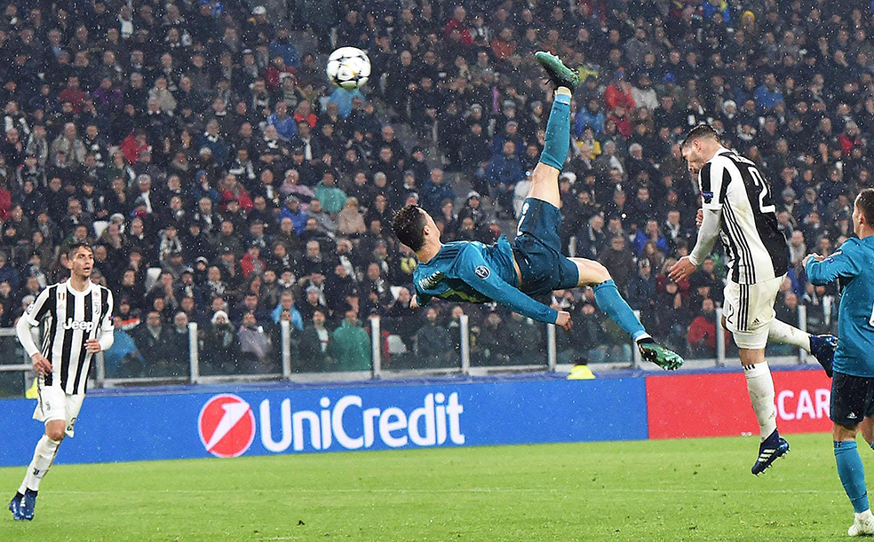 Las mejores fotos del histórico gol de Cristiano Ronaldo en el triunfo del Real Madrid ante la Juve