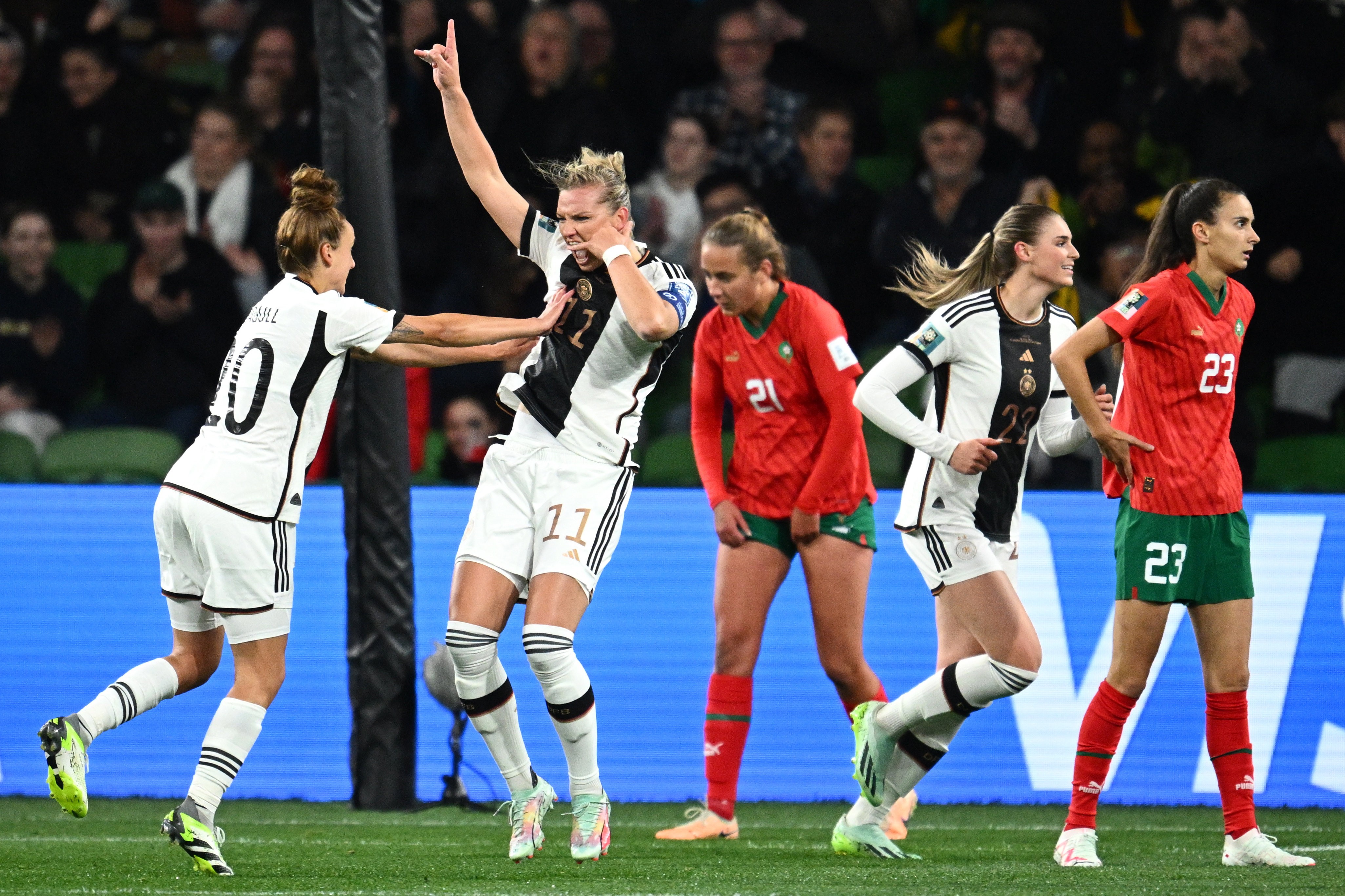 Alemania, rival de Colombia en el Mundial femenino, goleó a Marruecos en su debut